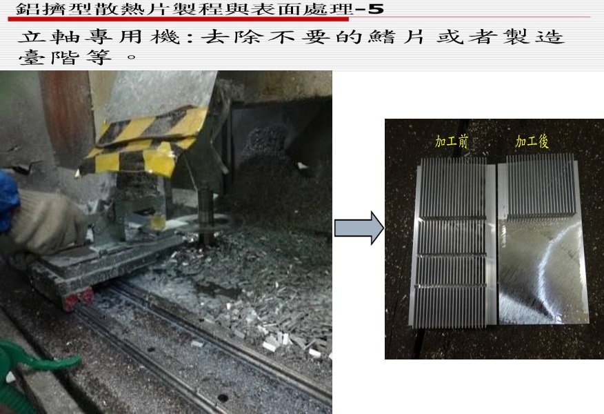 鋁擠型散熱片製程與表面處理-5 設備圖片